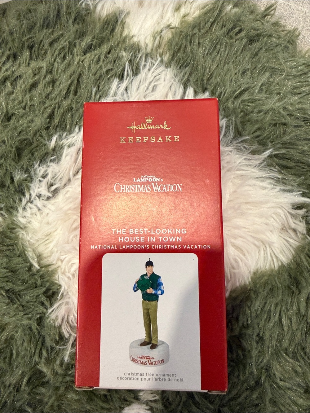 Hallmark Keepsake Ornament - Red and Green Christmas Vacation Box